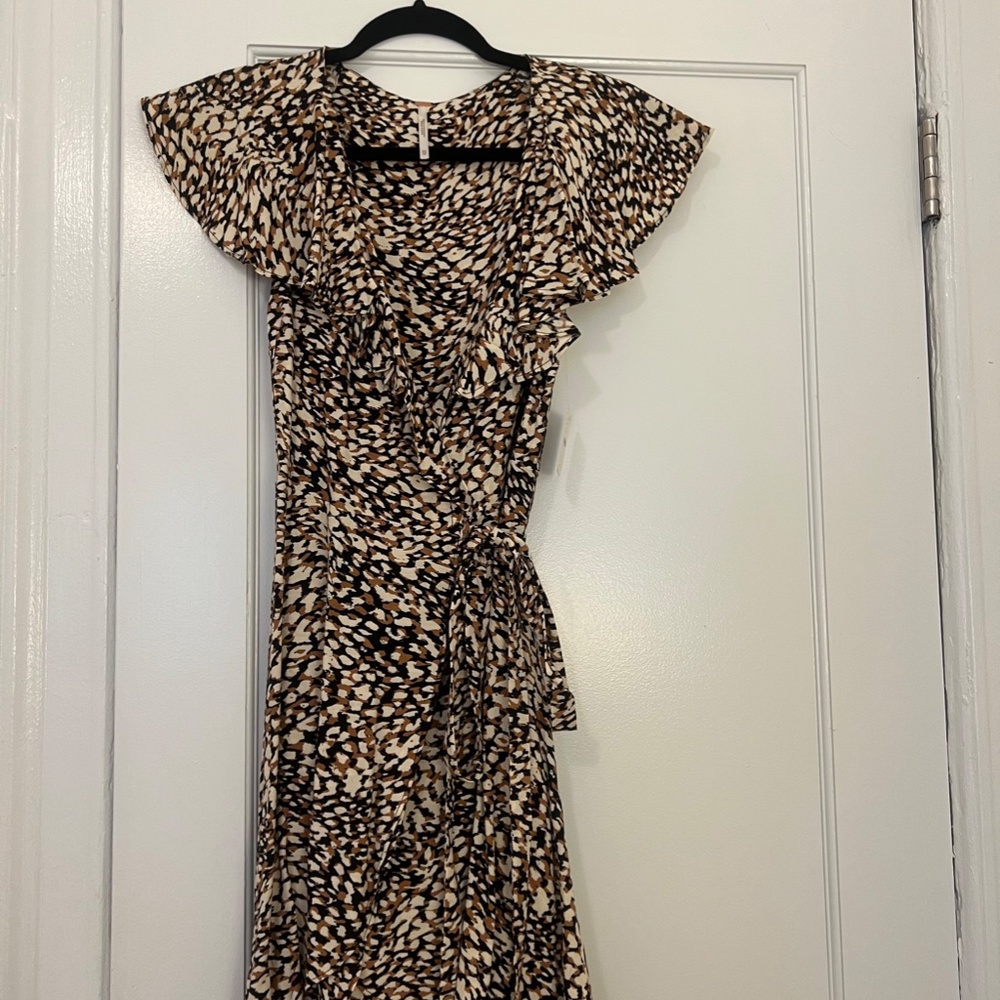 NWT FREE PEOPLE French Quarter Wrapped Mini Dress